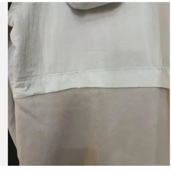 Nike Girls Hooded Jacket Beige Long Windbreaker Full Zip Youth Small S - Picture 8 of 16